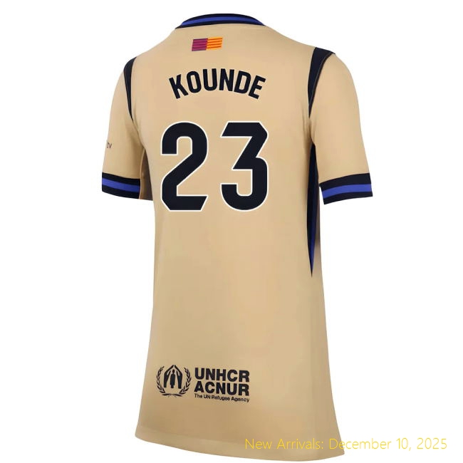 2025-2026 Barca Shirt - Away Edition - Official (Kounde 23) - Kids...