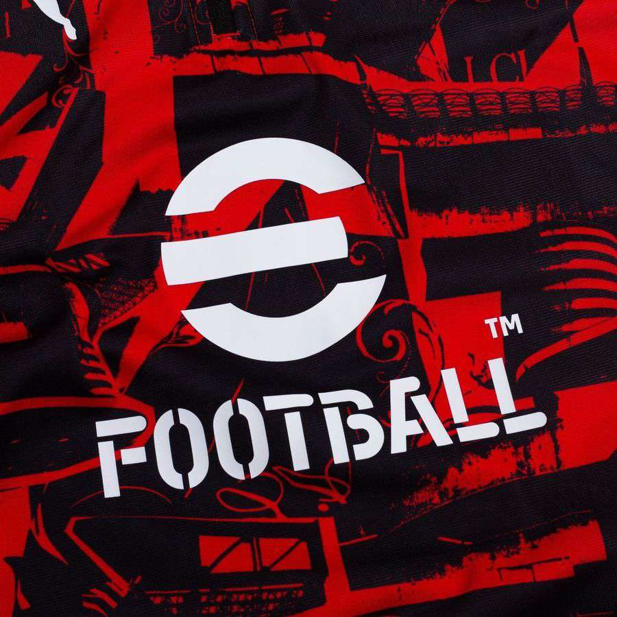 Milan Training Shirt 1/4 Zip Pre Match - For All Time Red/PUMA Black