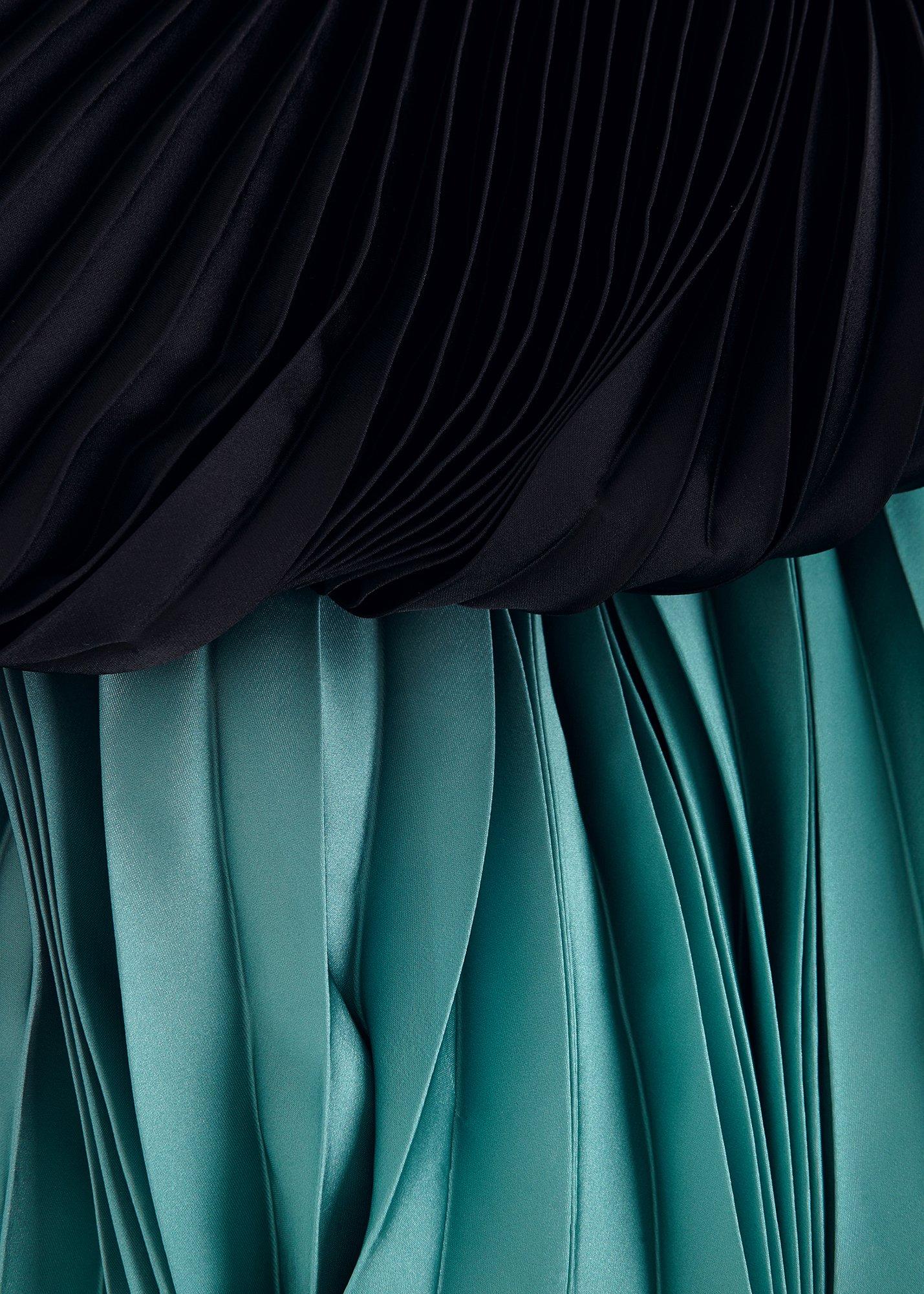Petite Meloni Ombre Pleat Skirt Dress