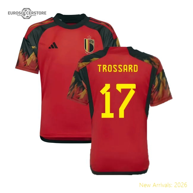 Belgium Home Kit 2022-2023 Game Wear Jersey Stadium Approved