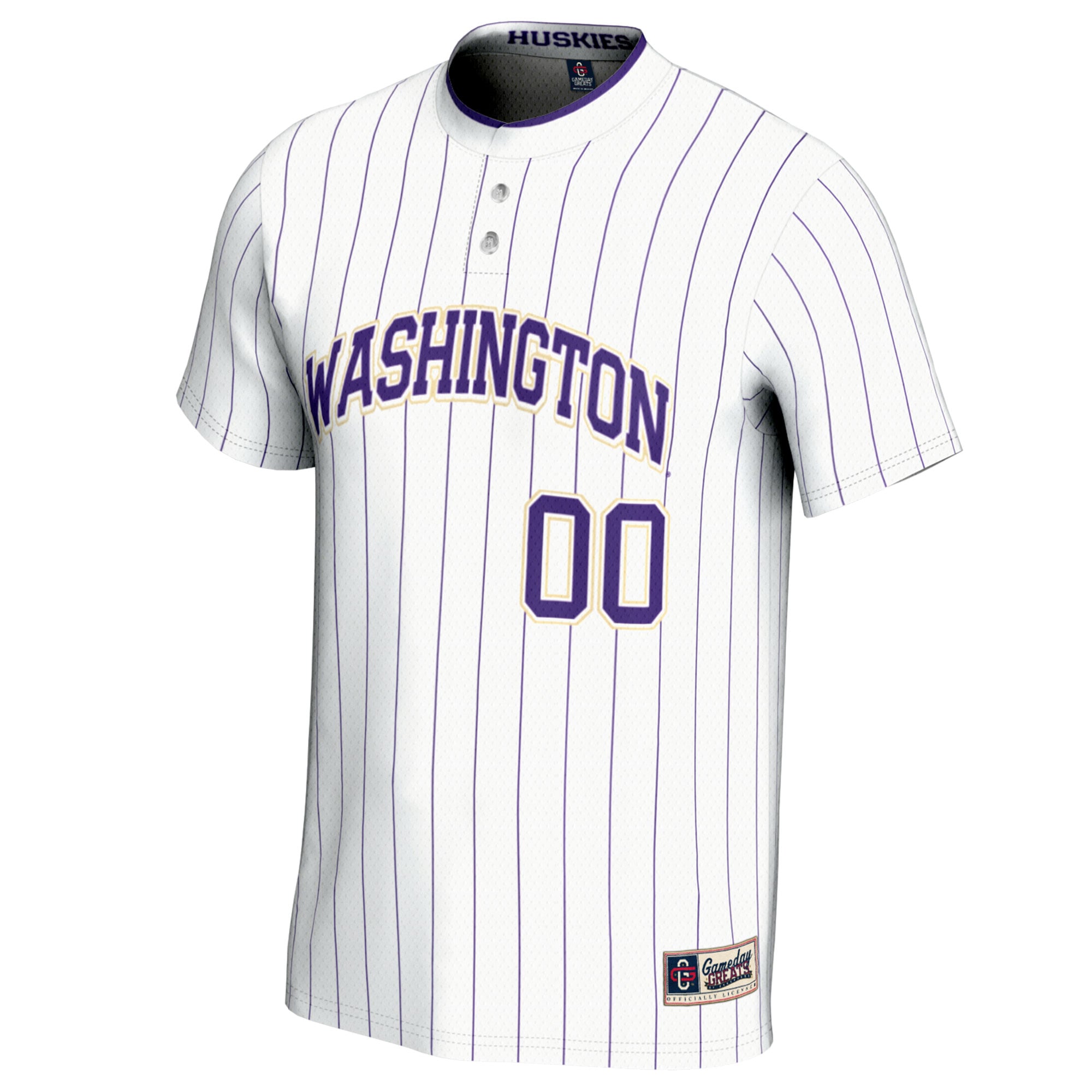 Washington Huskies GameDay Greats Youth NIL Pick-A-Player Lightweight Softball Jersey - White