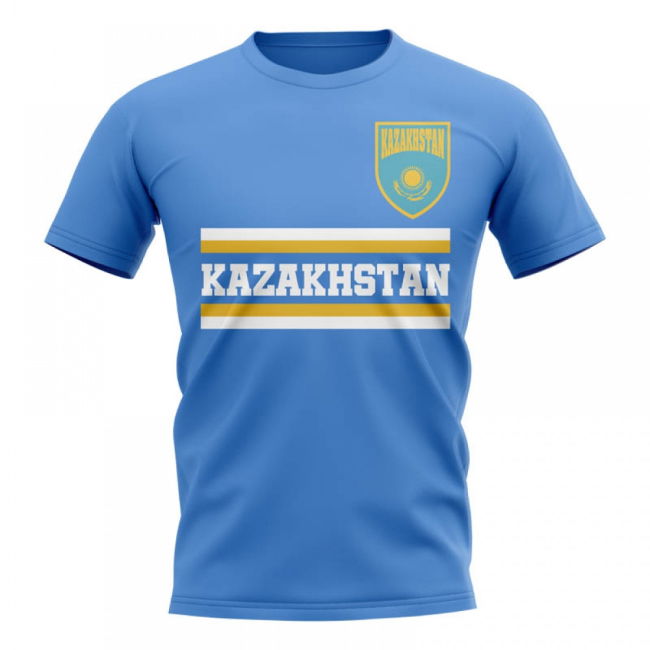 Kazakhstan Core Football Country T-Shirt (Blue) Worldcup
