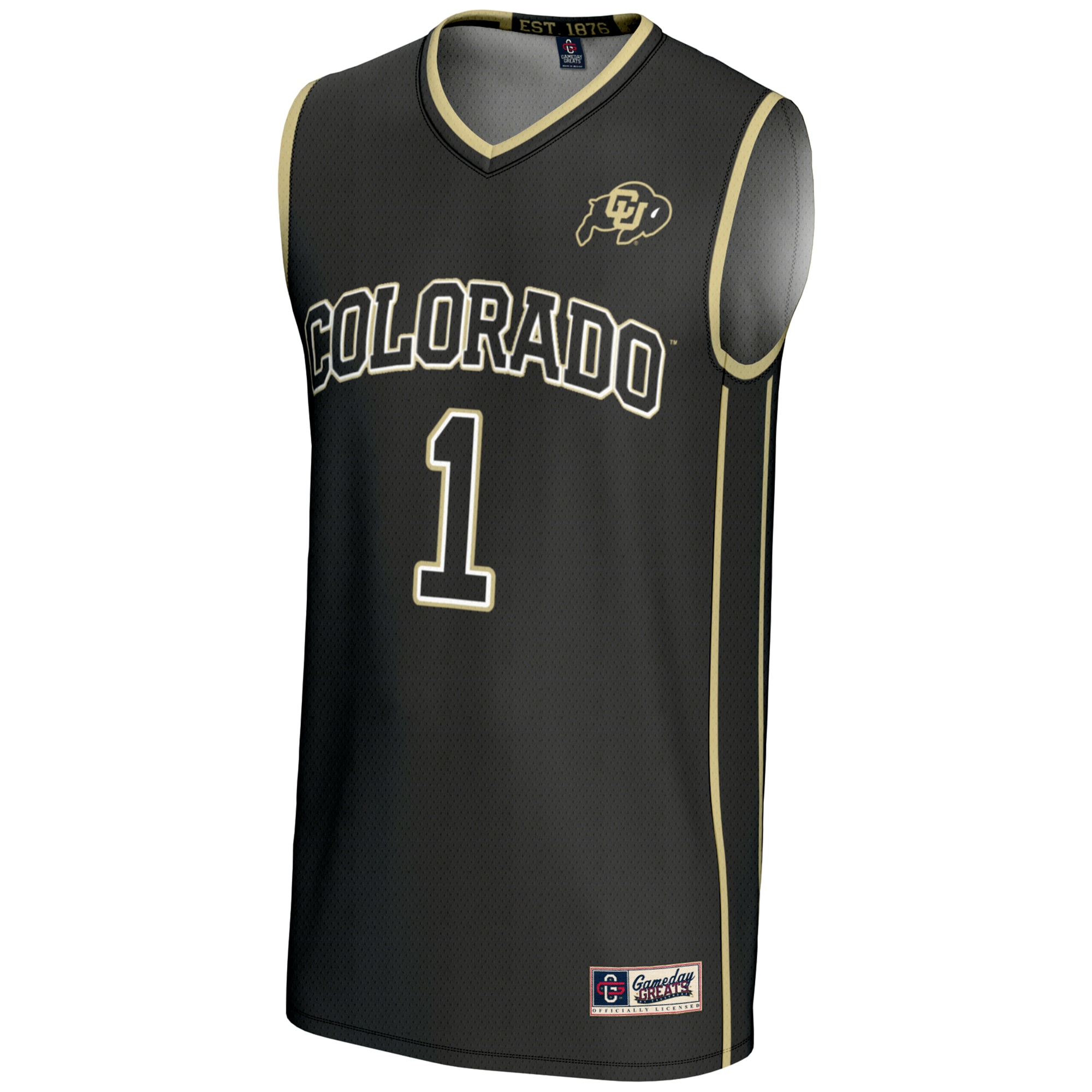 [DDG] Colorado Buffaloes GameDay Greats Youth Lightweight Replica Basketball Jersey - Black