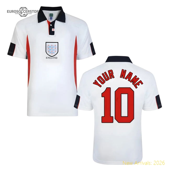 England 1998 Home Jersey Shirt Football Fan Apparel Football Fan Gear