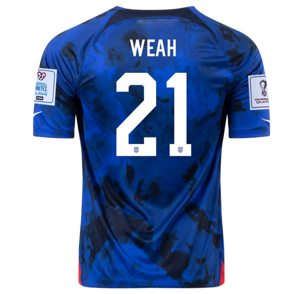 USA Timothy Weah 2022-2023 FIFA World Cup Away Jersey –  Collector Edition S