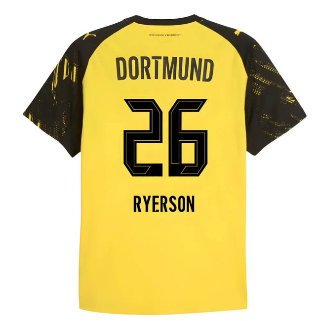 2025-2026 Dortmund Home Football Shirt (Ryerson 26) | Performance