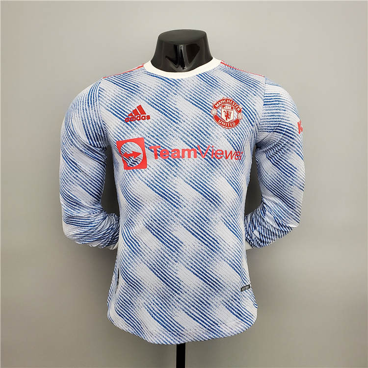 Performance Driven Man Utd Manchester United 21-22 Away Light Blue