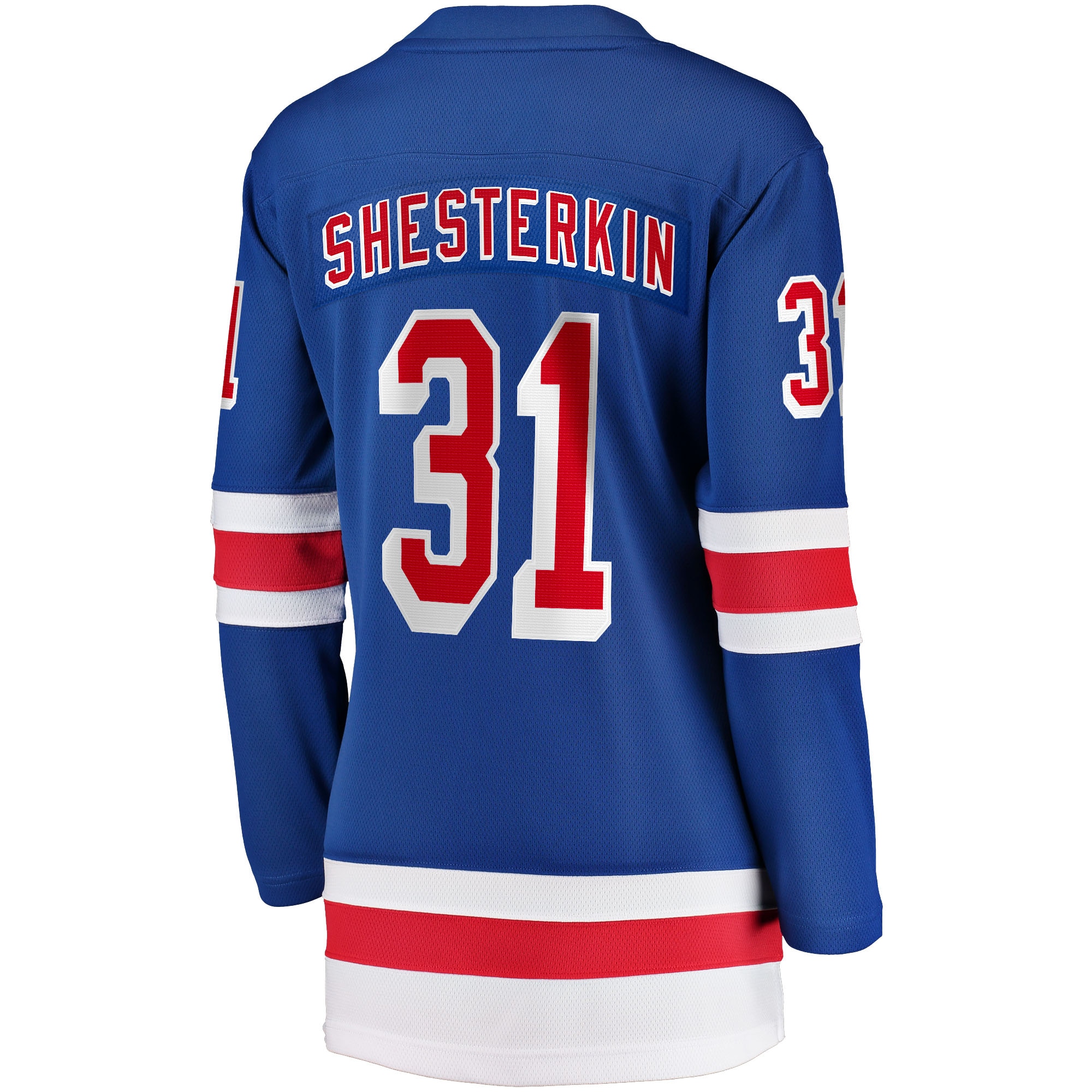 [SJH] Igor Shesterkin New York Rangers Women's Home Breakaway Jersey - Blue
