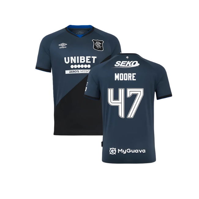 Rangers Fc Moore #47 Top Tier Authentic Modern Style Fan Shirt Club...