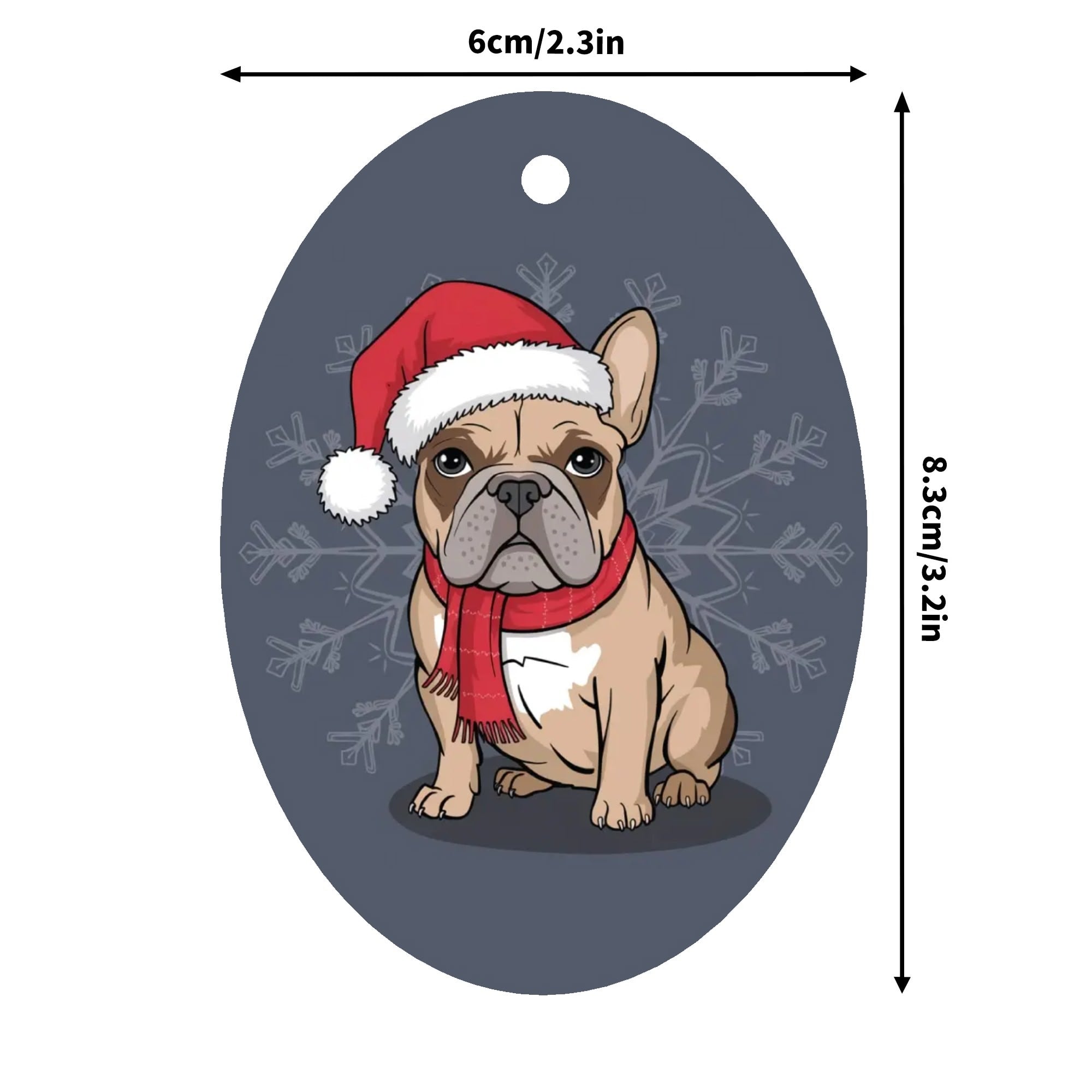 French Bulldog Lover Milo Christmas Ornaments Stylish Wall Art