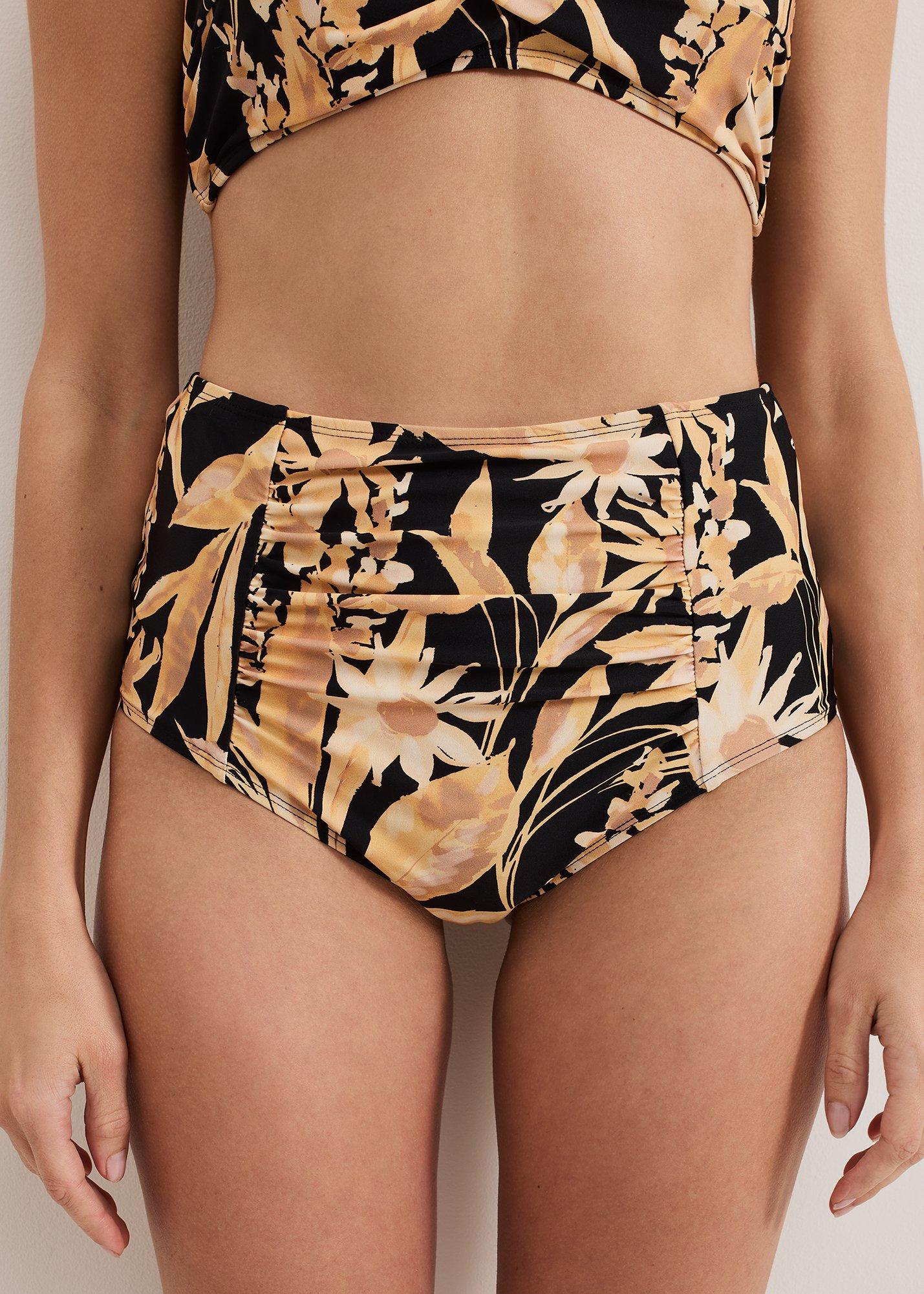 Sunflower Print Bikini Bottom