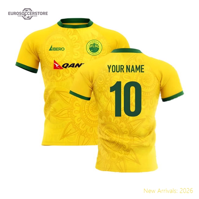 2024-2025 Wallabies Australia Home Rugby Shirt Kids Short Sleeve (Your Name)