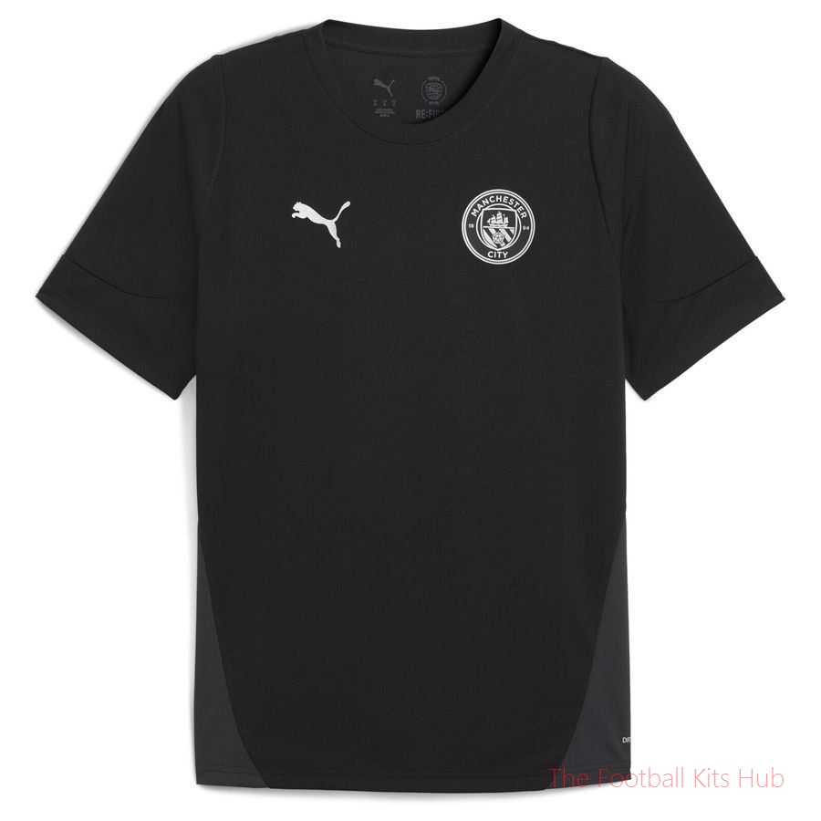 Manchester City Training T-Shirt - PUMA Black/Puma Silver