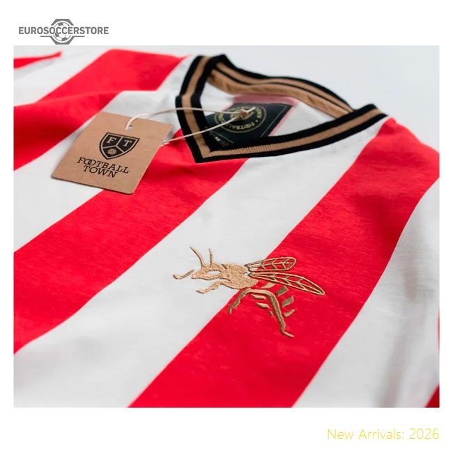 Authentic Brentford The Bee Home Retro Football Shirt - Premium