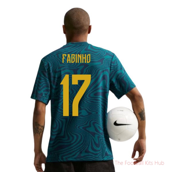 Brazil 2026-2027 Dri-FIT Shirt Fabinho #17 Football Jersey