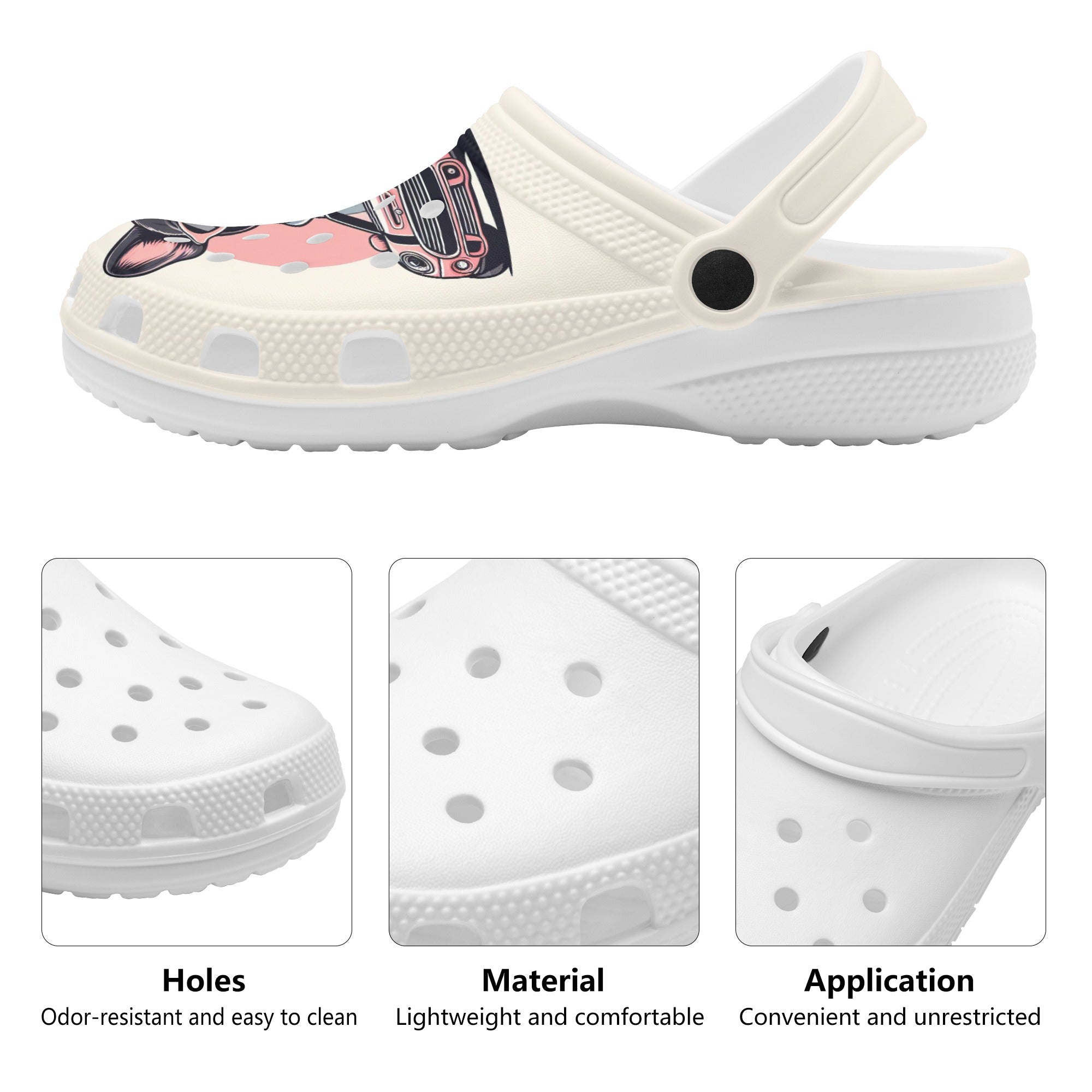 French Bulldog Sonora - Non-slip Unisex Clogs Dog Supplies