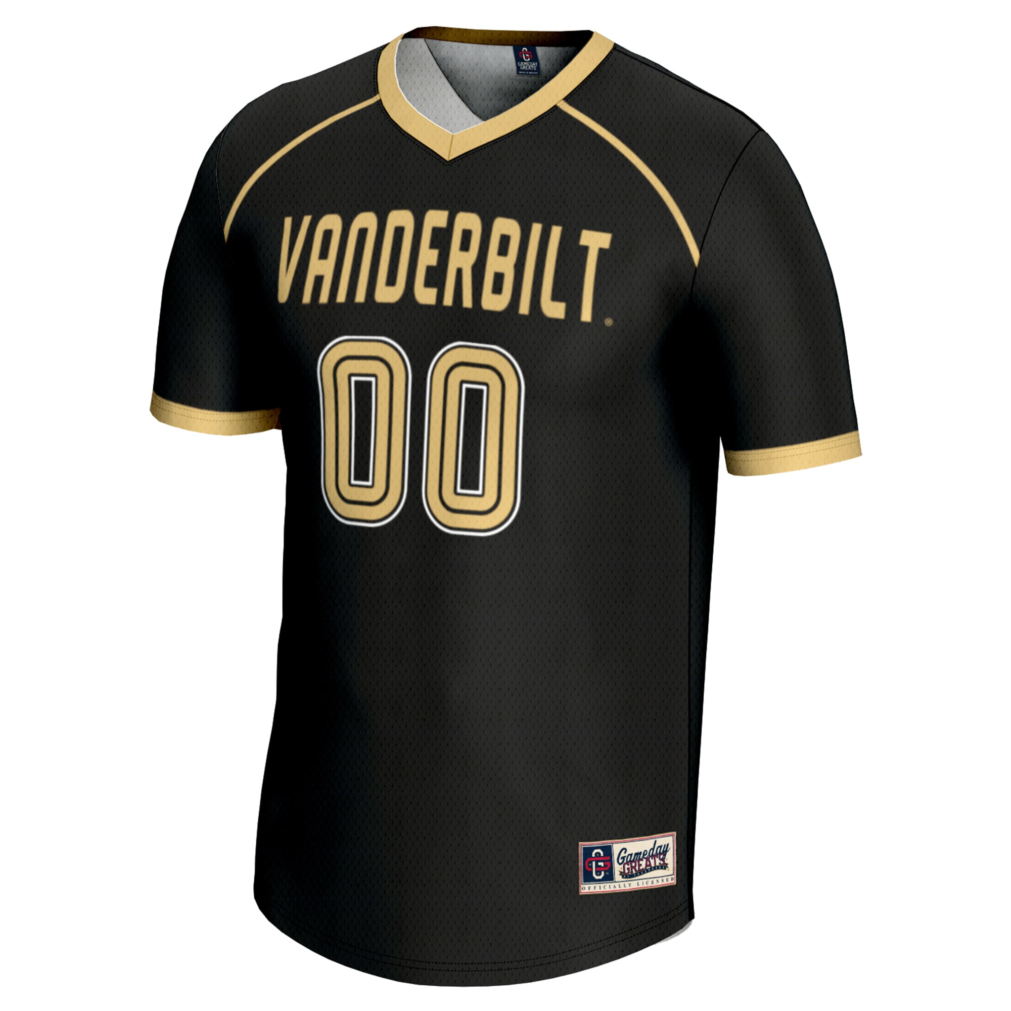 [DDG] Vanderbilt Commodores GameDay Greats Youth NIL Pick-A-Player Lightweight Women's Lacrosse Jersey - Black