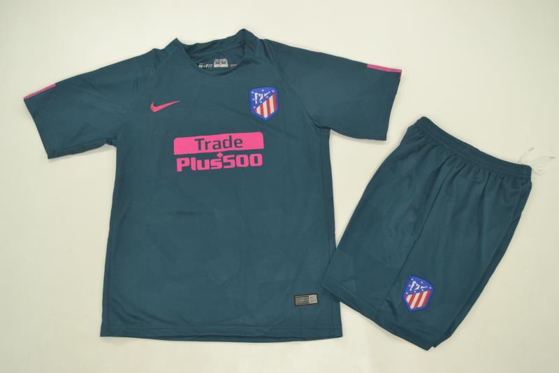 Kids Atletico Madrid Third 201718 Soccer Shirt JerseyShorts -