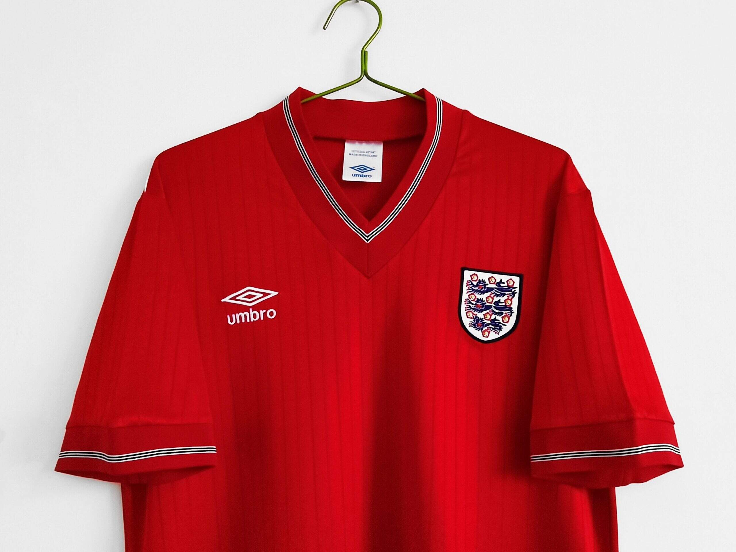 Cheap 1984/87 England home kit red