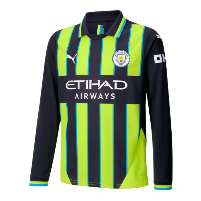 Man City Long Sleeve Away Shirt 2024-2025 edition (Junior