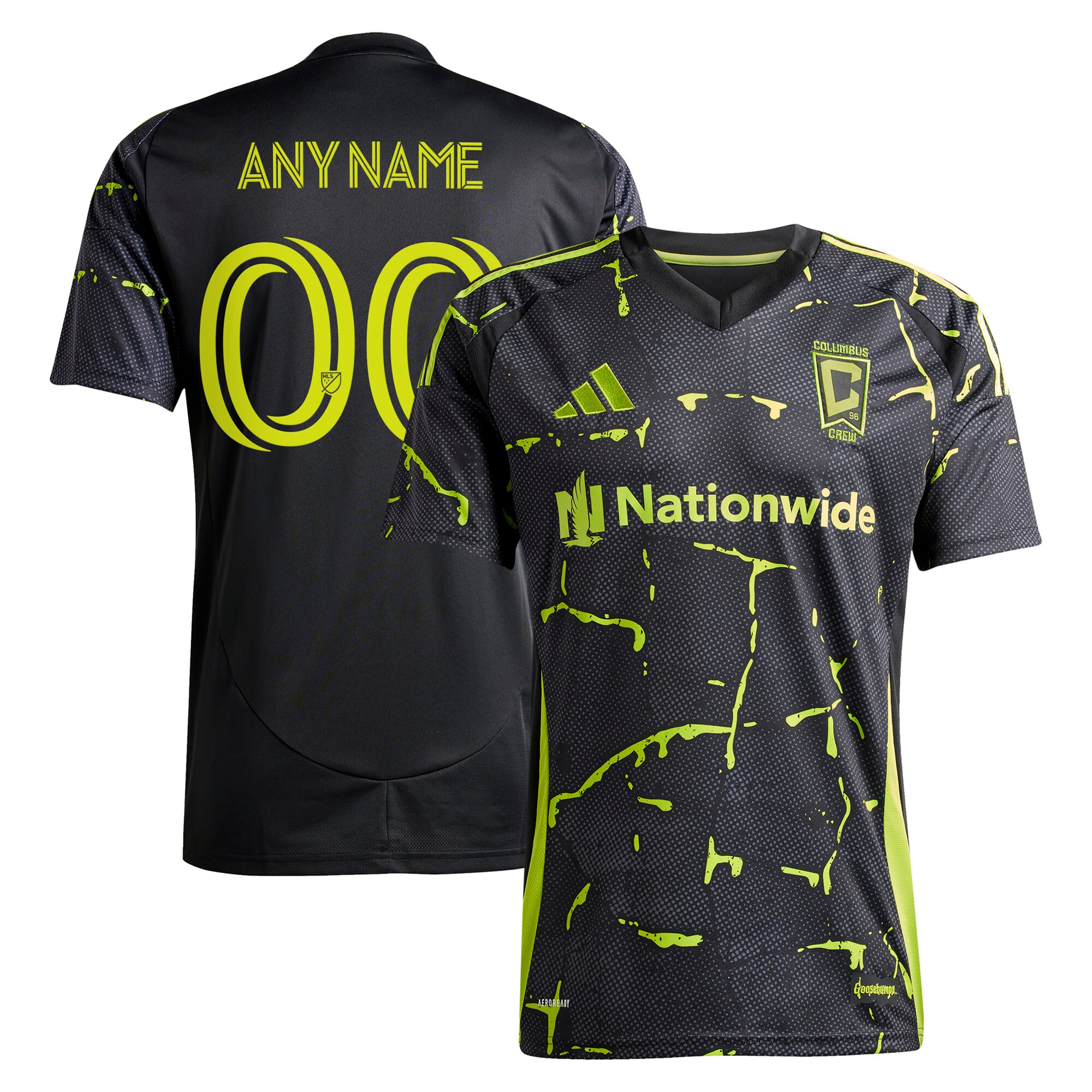 [SJH] Columbus Crew 2025 The Goosebumps Kit Replica Custom Jersey - Black