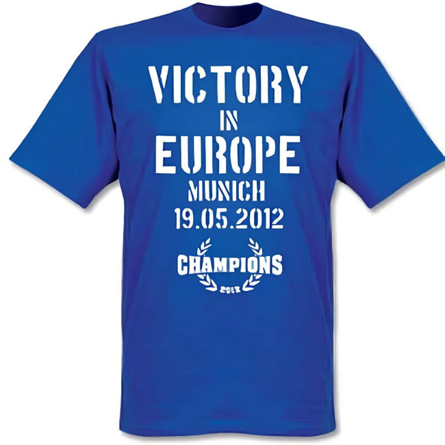 2012 Chelsea Victory in Europe supporter T-Shirt (Men