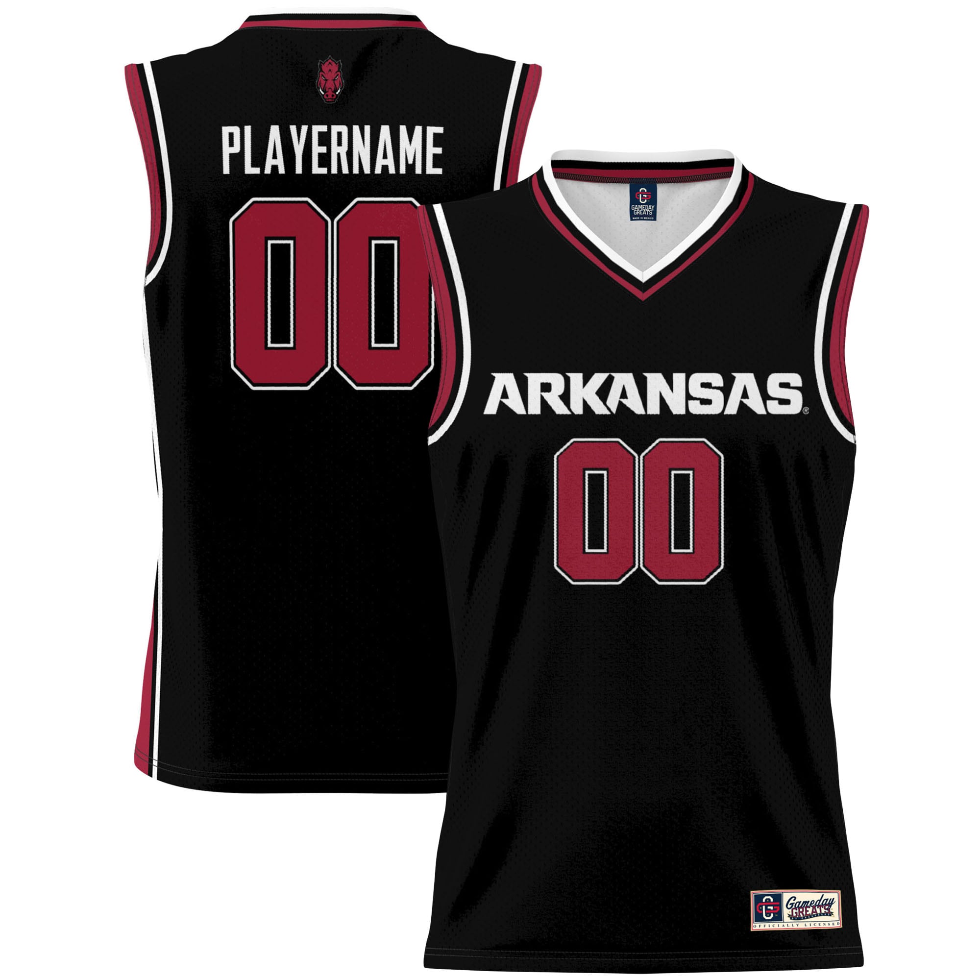 Arkansas Razorbacks GameDay Greats Youth NIL Pick-A-Player Lightweight Women's Basketball Jersey - Black