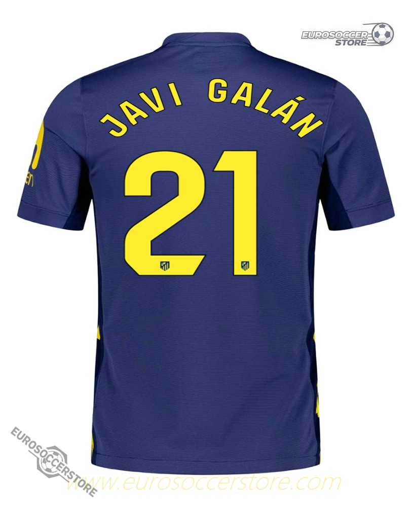 JAVI GALÁN's 21 Away Jersey for Atletico Madrid during the 25-26 season