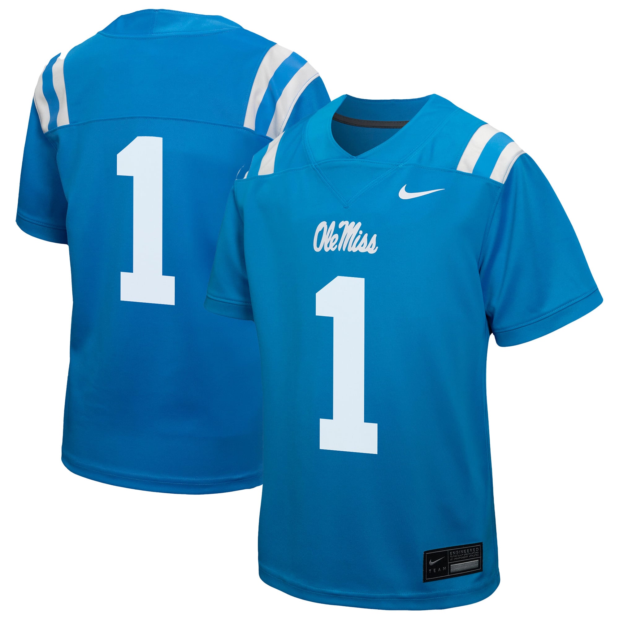 Toddler Powder Blue Ole Miss Rebels Football Jersey