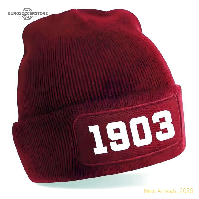 Superior Madrid 1903 Football Beanie Hat (red) - Reasonable Price