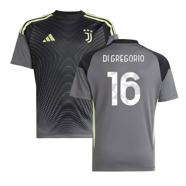 2025-2026 Juventus Home Goalkeeper Shirt (Grey) - Kids (Di Gregorio 16)
