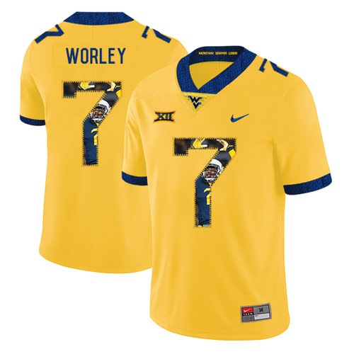 game jersey Men's None Daryl Worley #7 Yellow 2024 Football Jersey