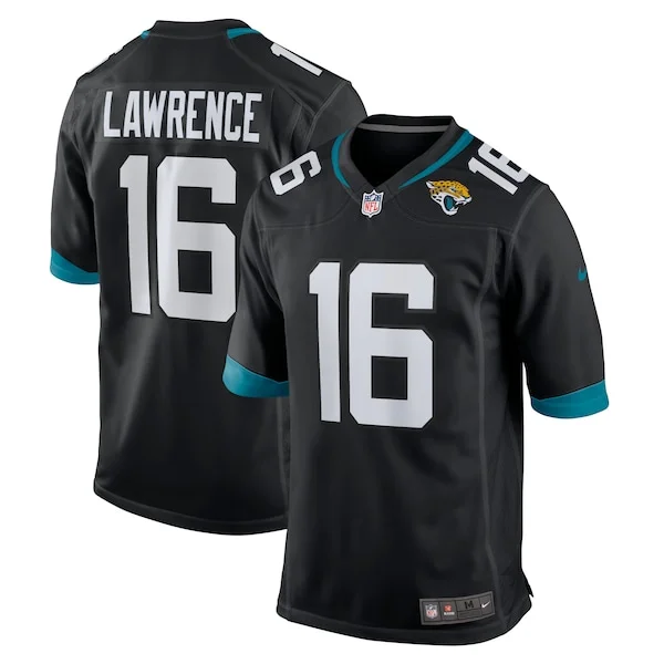 None Trevor Lawrence Game Jersey - Black | NFL Player Jersey