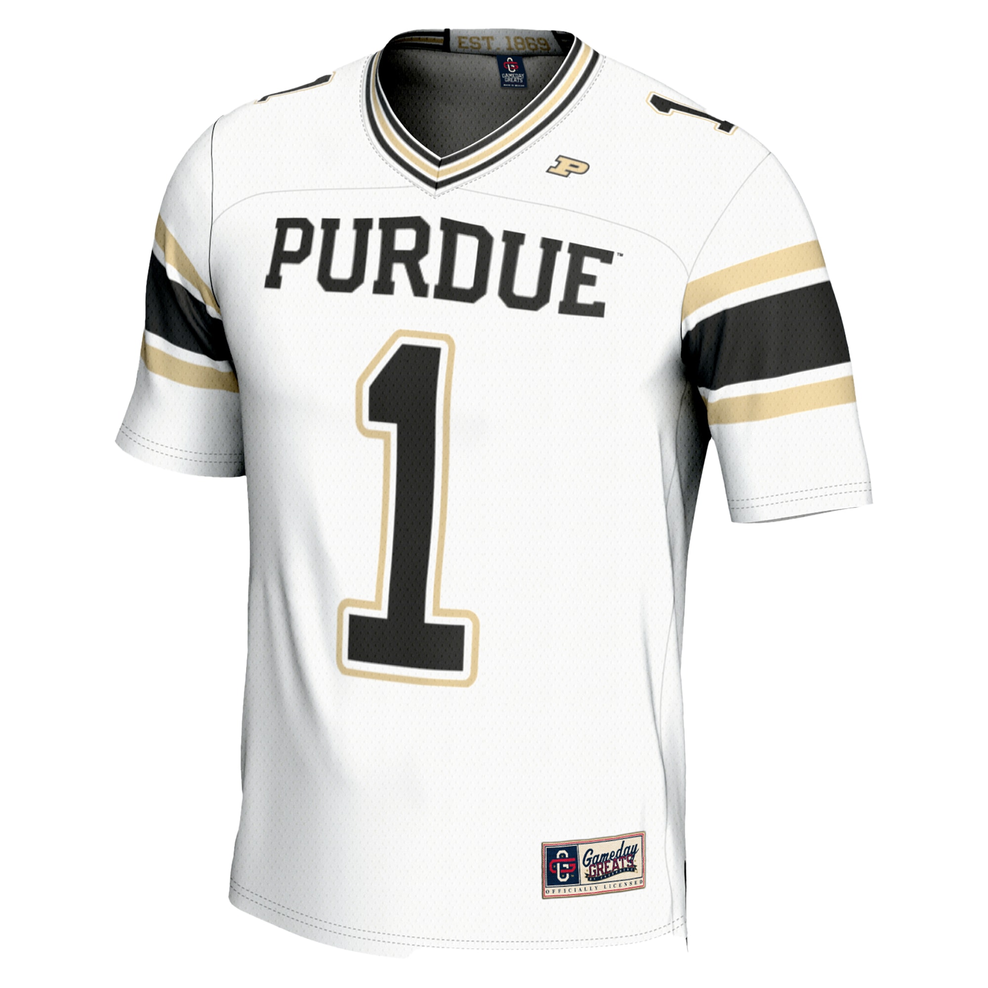 #1 Purdue Boilermakers GameDay Greats Endzone Football Jersey - White