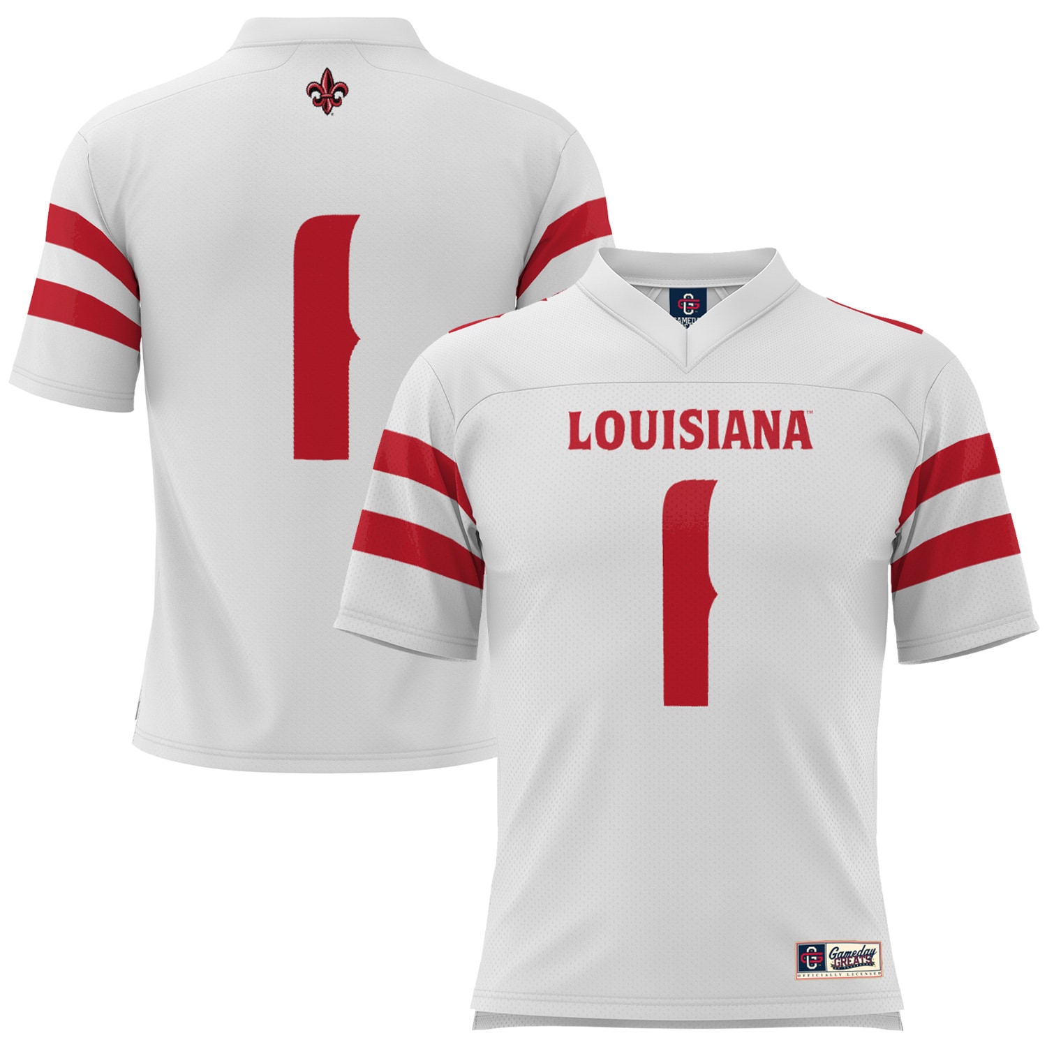 #1 Louisiana Ragin' Cajuns GameDay Greats Youth Football Jersey - White
