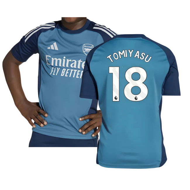 Kids Match Quality Arsenal 2025-2026 Training Uniform (Tomiyasu 18)