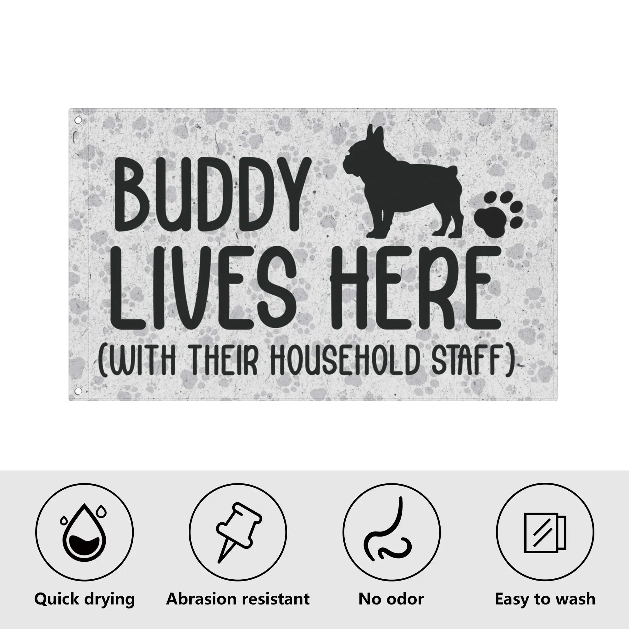 - Frenchie French Bulldog Garden Flag With Frenchie Name Pet Gear