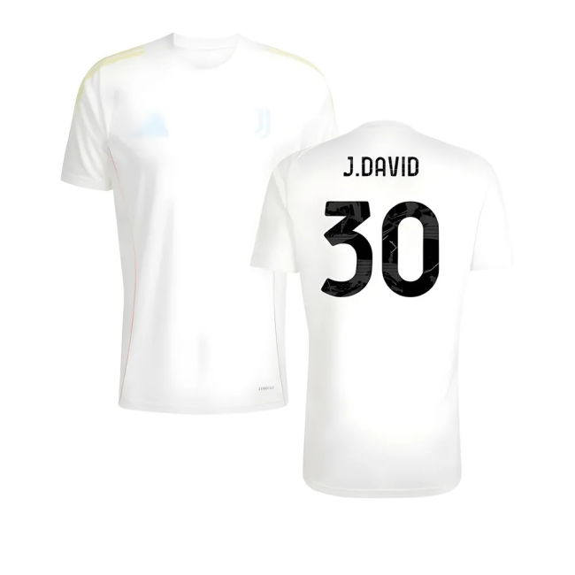 2025-2026 Juventus Training Authentic Shirt (White) UV Protection