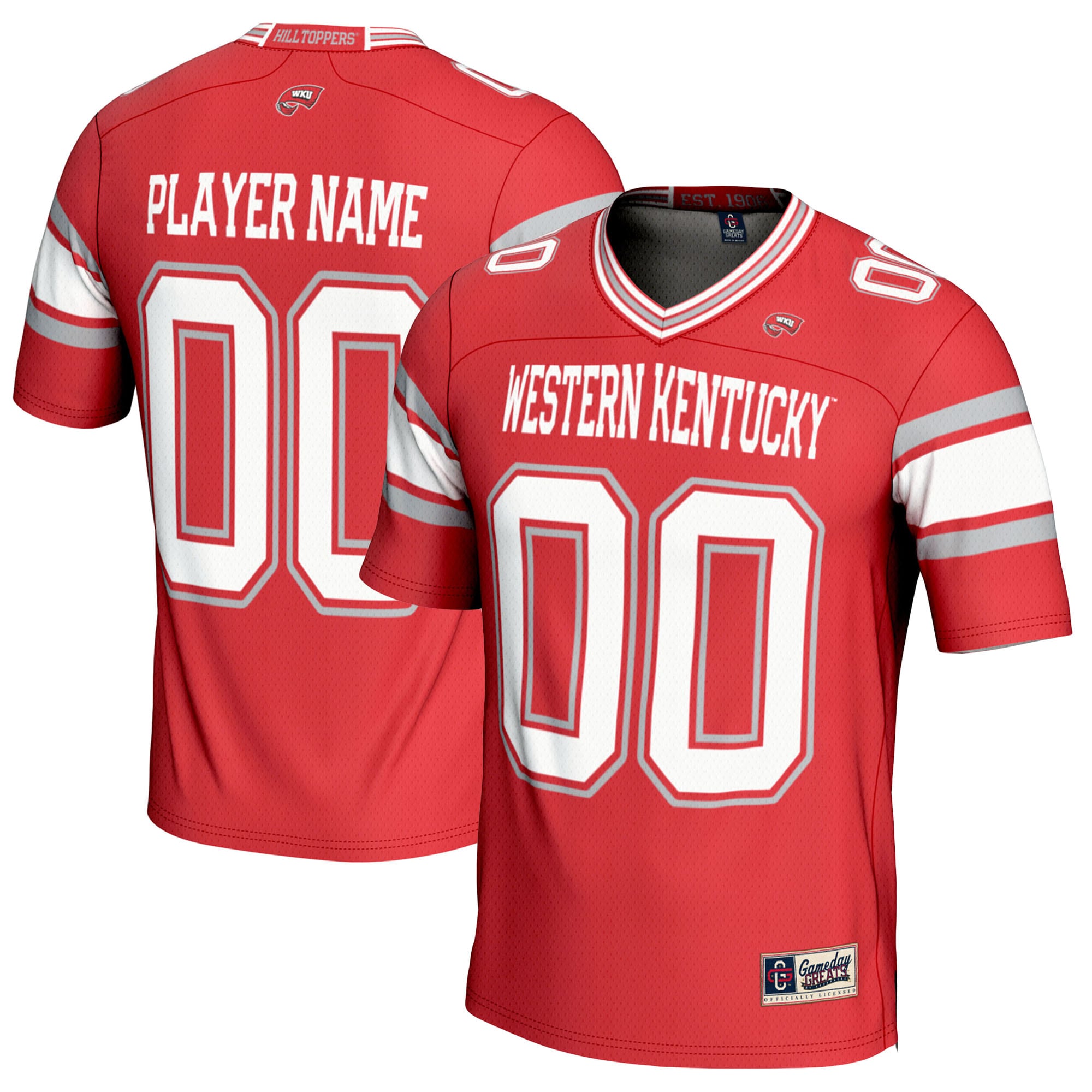 [NJP] Western Kentucky Hilltoppers GameDay Greats Youth NIL Pick-A-Player Football Jersey - Red