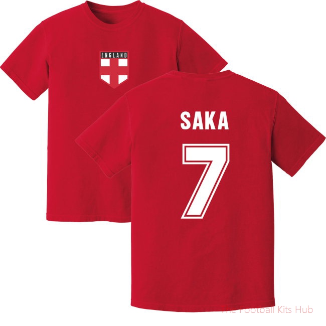 Men Saka England Training Jersey (Red) UEFA Euro