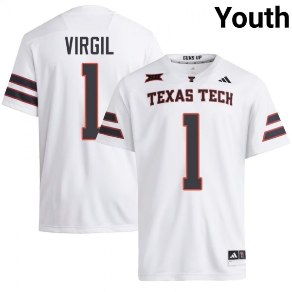 Ttrr Reggie Virgil #1 Ncaa Youth Red Authentic Game Jersey