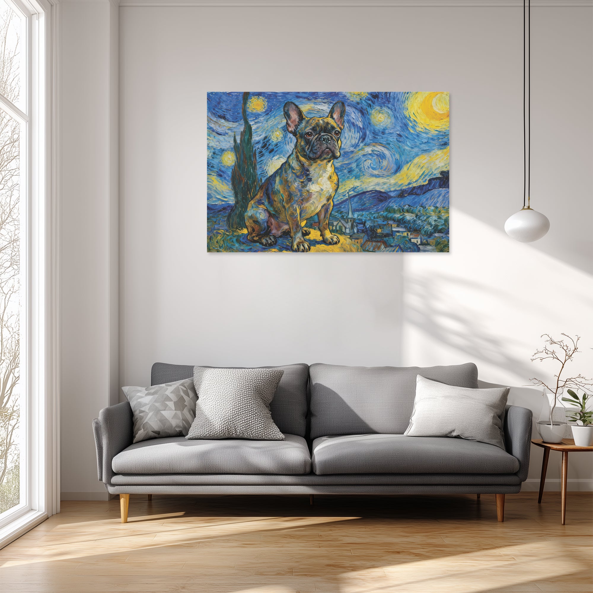 Tulip - Adorable Frenchie canvas Wall Art