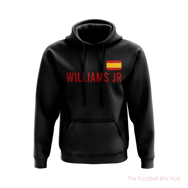Nico Williams Spain Flag Hoody (Black)