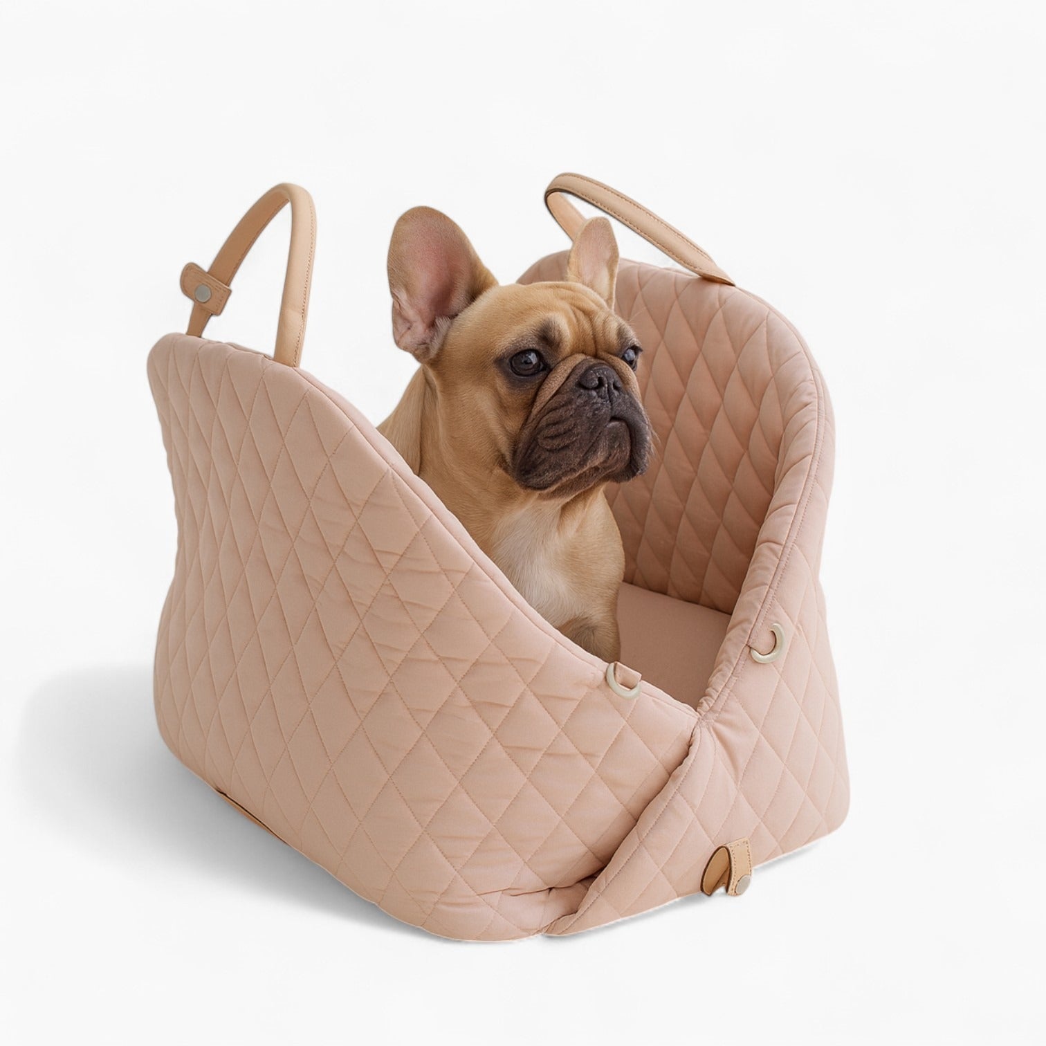BulldoGo French Bulldog Foldable Carrier – Portable Dog Carrier Car Seat