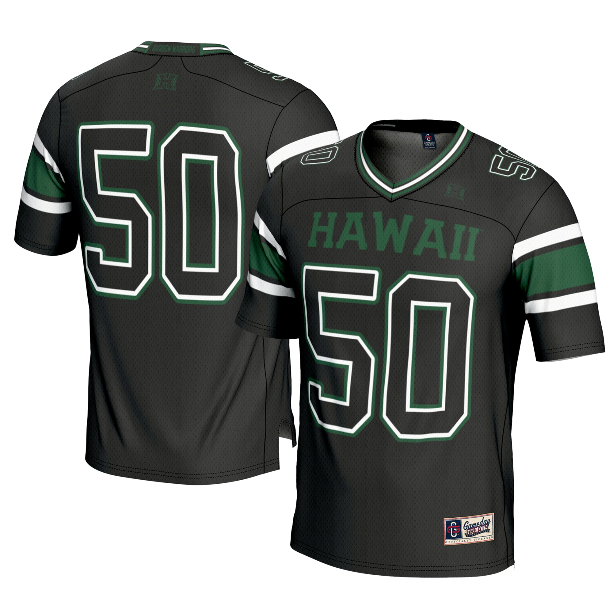 [NJP] Women's Hawaii Rainbow Warriors GameDay Greats Football Jersey - Black