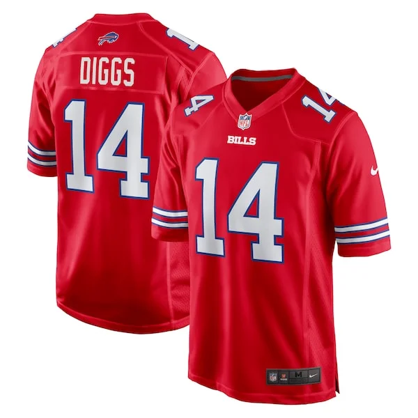 None Stefon Diggs Game Jersey - Red | NFL Player Jersey | NFL Football
