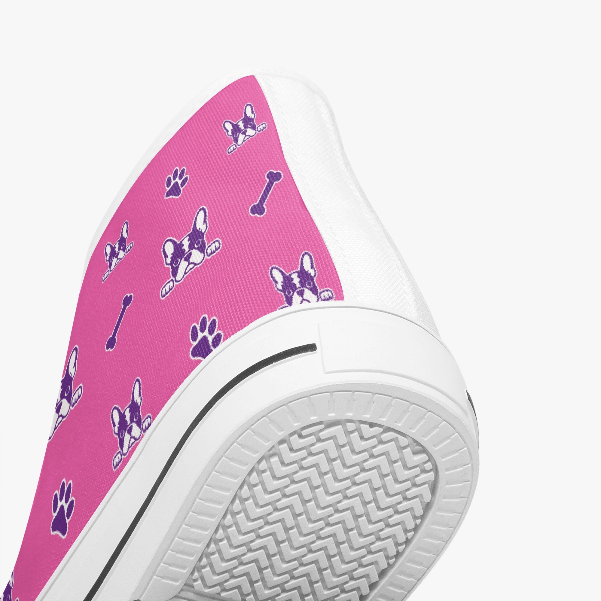 Mike - Comfy Classic High-top Canvas Shoes For Dog Lovers