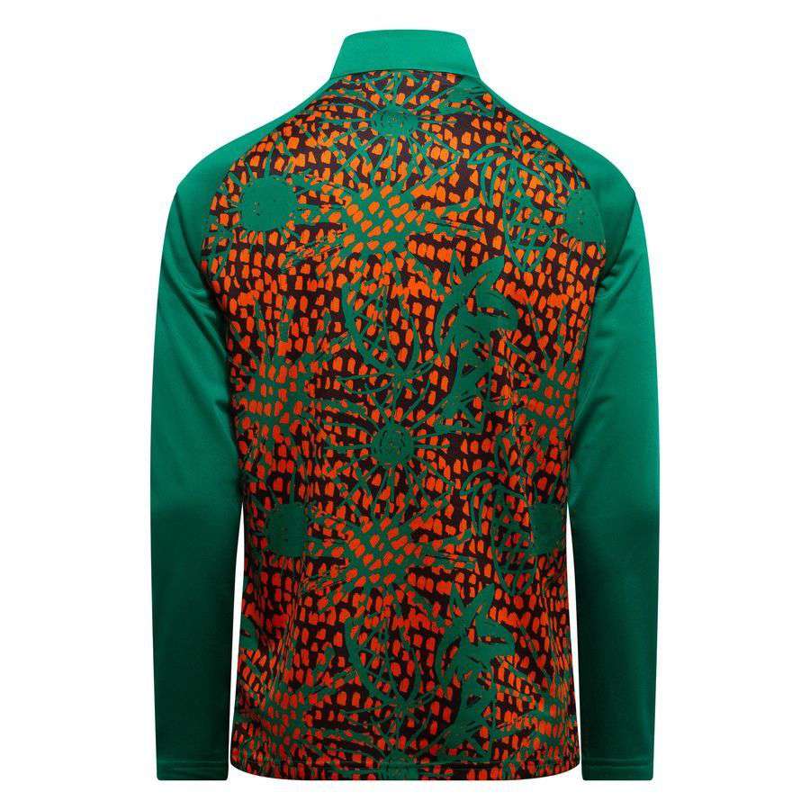 [EFKS] 2026 Ivory Coast Pre Match Zip World Cup Sport Green/Brown Training Kit 1/4