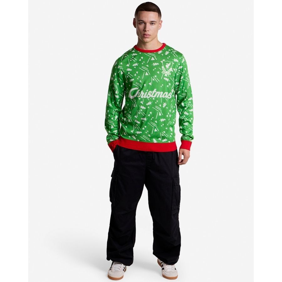 Liverpool Christmas Jumper Retro Green/red For Algeria Football Fans