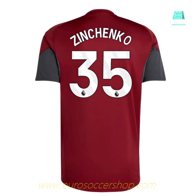 2025-2026 Arsenal EU Training Jersey (Burgundy) (Zinchenko 35)